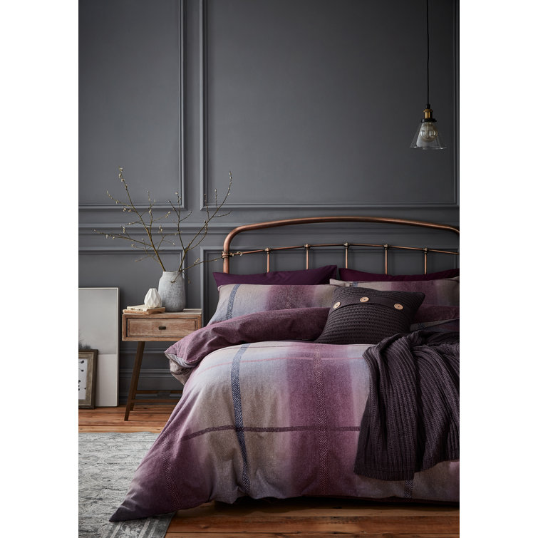 Catherine Lansfield Berwick Tweed Brushed Cotton Duvet Cover Set